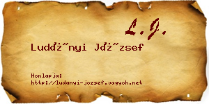 Ludányi József névjegykártya