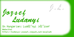 jozsef ludanyi business card